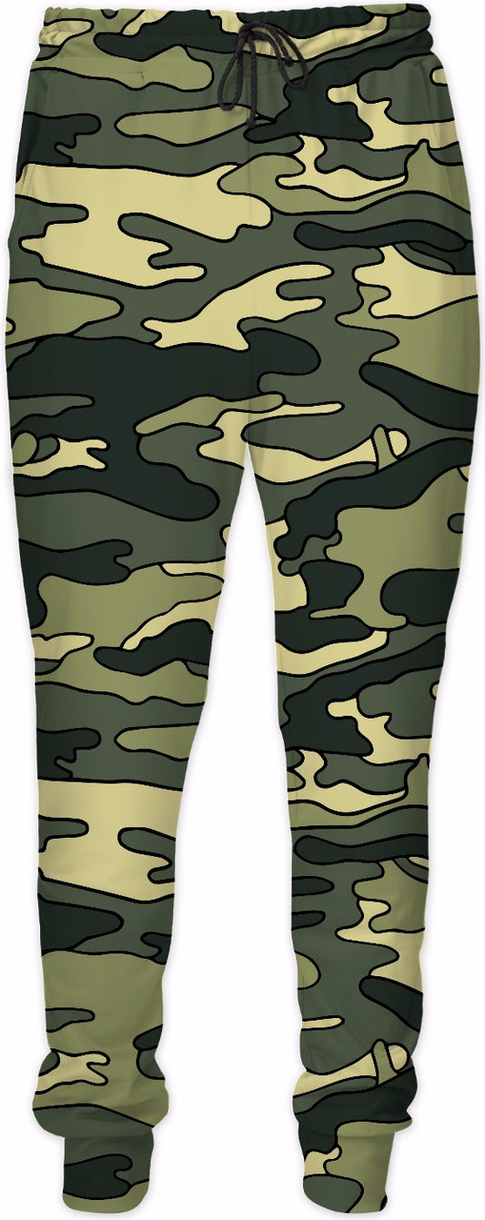 Green Camo Joggers