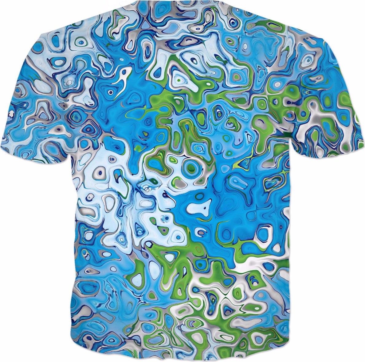 Aqua abstract T-Shirt