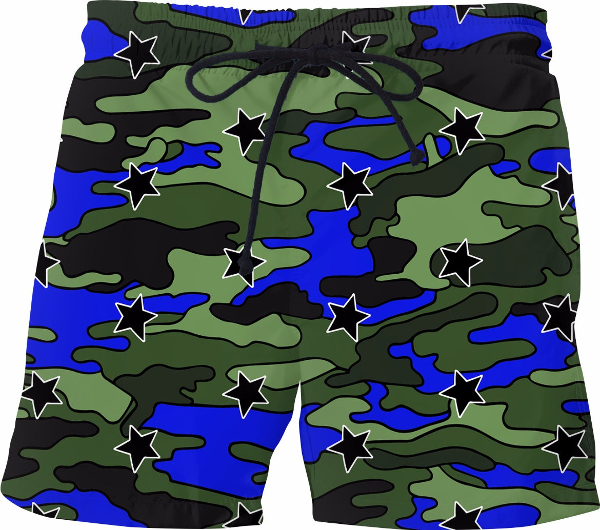 Camo Stars Swim Shorts