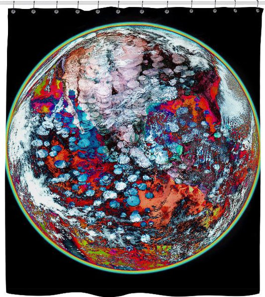 Space Ball Shower Curtain