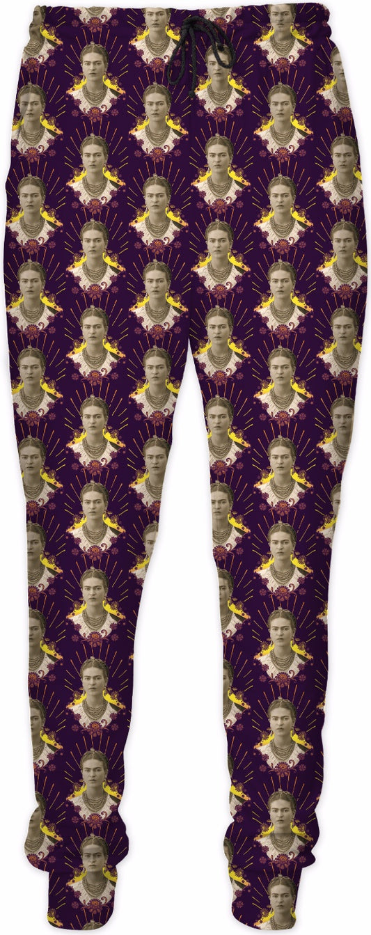 Frida Portrait Pattern Joggers