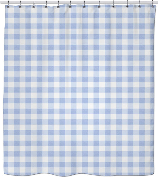 Ruth Fitta-Schulz - Gingham Purple Shower Curtain