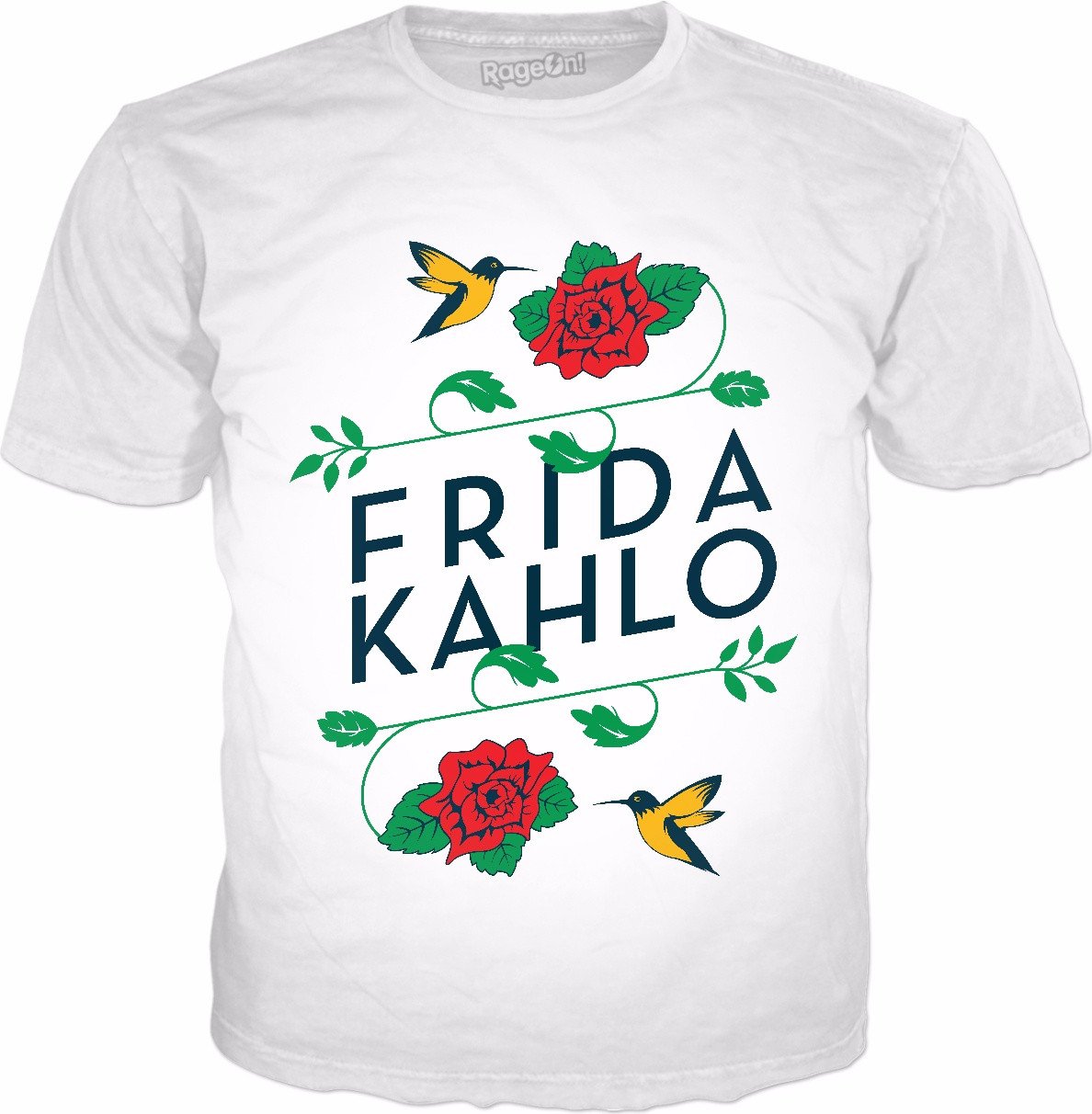 Frida Kahlo Birds & Roses Classic White T-Shirt