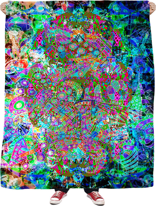Hyperdimensional Wind #2 Fleece Blanket