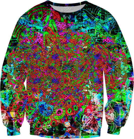 Neon Alien Blacklight Jungle Sweatshirt