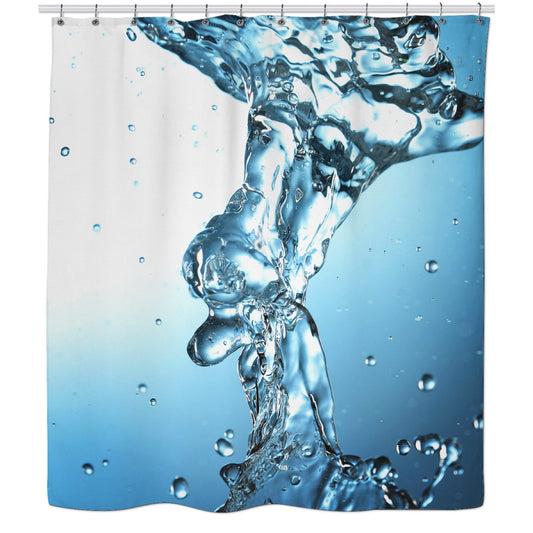 Let The Water Flow Shower Curtain