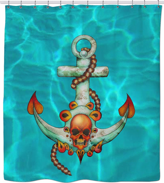 Sea Monster Shower Curtain