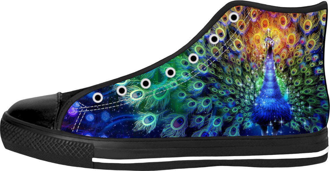 Peacock High Top Shoes