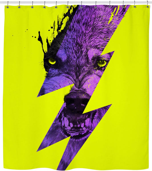 Thunderwolf Shower Curtain