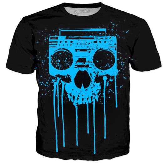 Skull Boom Box T-Shirt