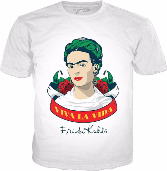 Frida Kahlo Viva La Vida Classic White T-Shirt