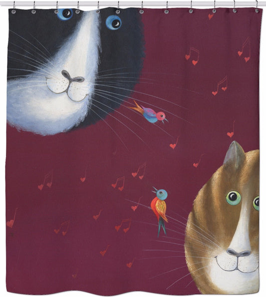 BON LOVE OBSERVATION Shower Curtain