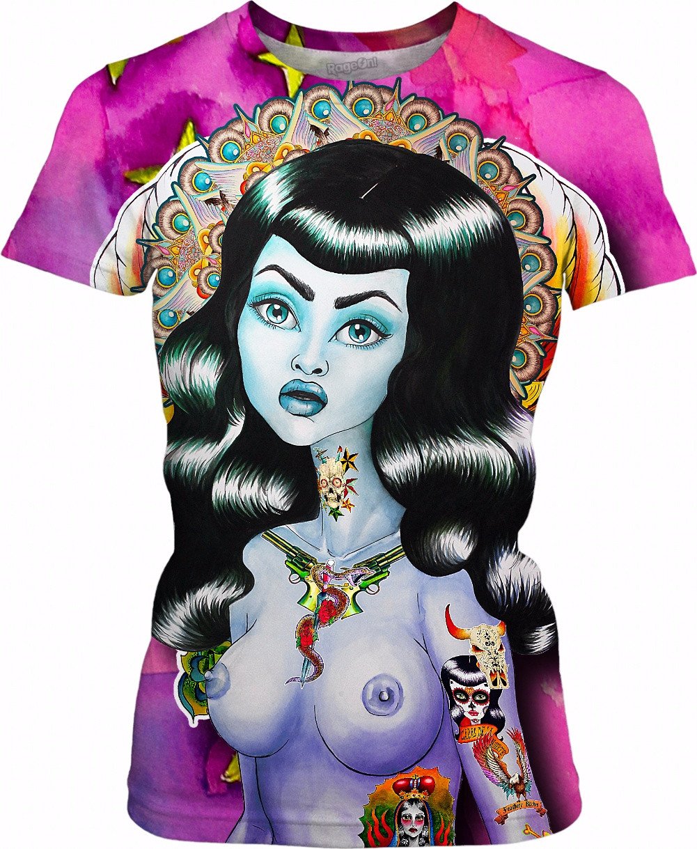 Madonna of the Galaxy Womens T-Shirt