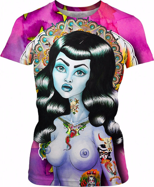 Madonna of the Galaxy Womens T-Shirt