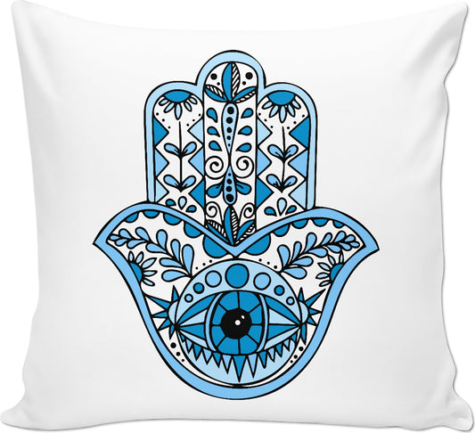Blue Hamsa Pillow