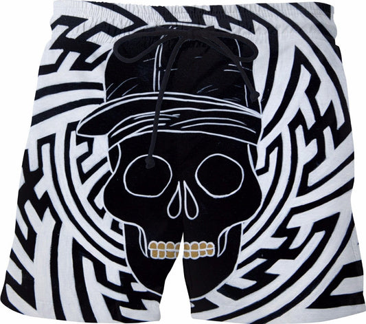 AGA Black To The Bone Swim Trunks