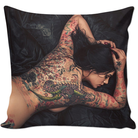 The Girl With The Dragon Tattoo Pillow