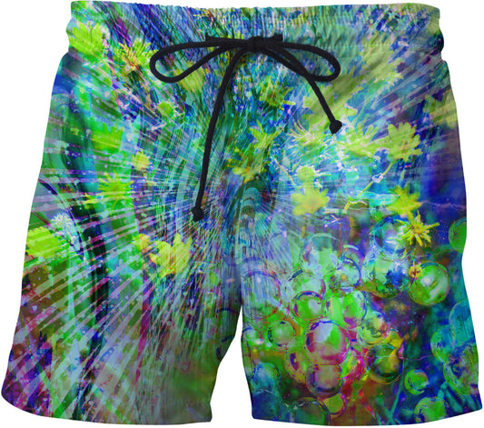 Cosmic Eruption Of Imagination Swim Shorts