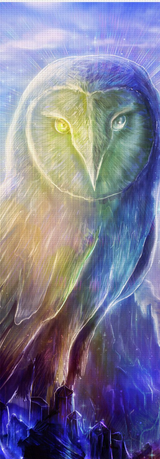 Crystalline Owl Yoga Mat