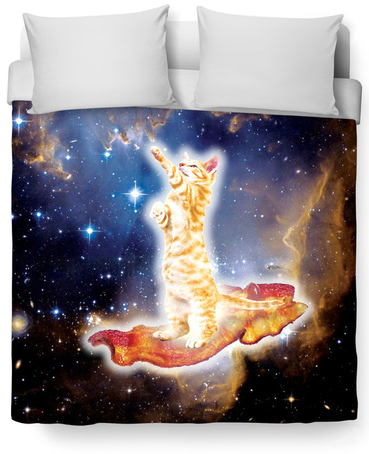 Bacon Cat Duvet Cover Set
