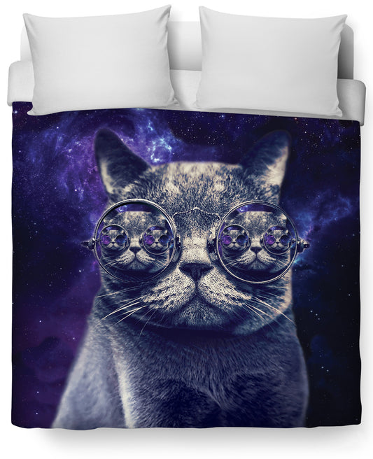 Hipster Cat Duvet Cover Set