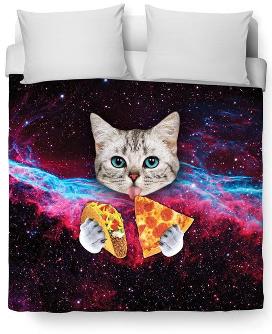 Taco Cat Duvet Cover Set