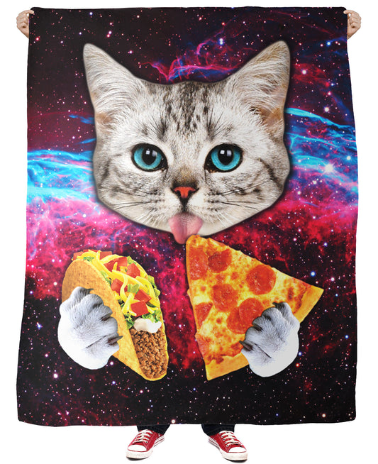 Perez Hilton Taco Cat Fleece Blanket