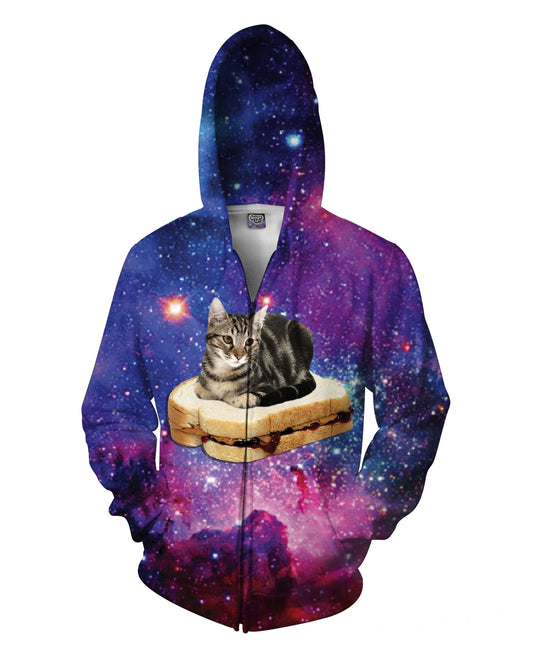 PBJ Space Kitty Zip-Up Hoodie