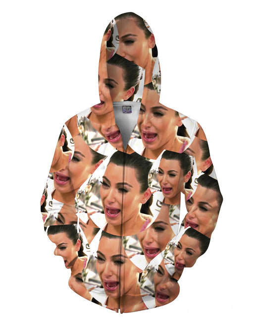 Crying Kim Zip-Up Hoodie