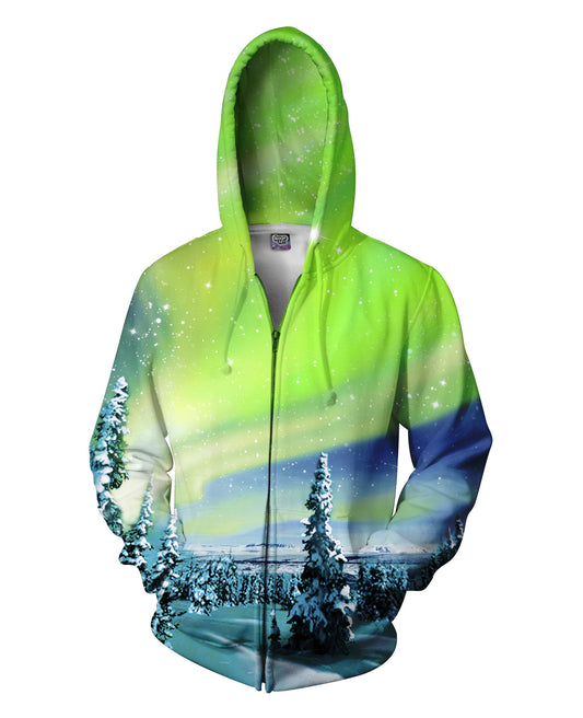 Arctic Nights Zip-Up Hoodie
