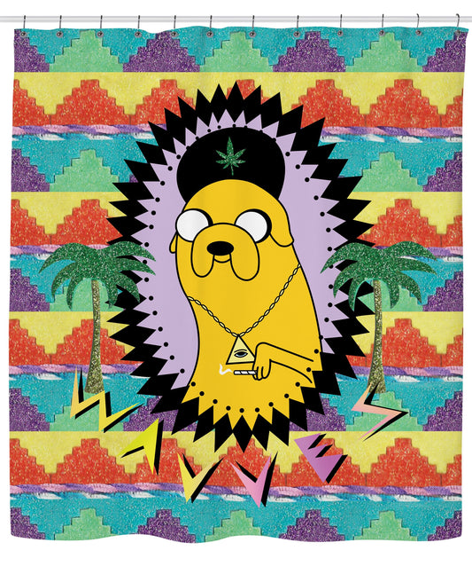 Adventure Time Waves Shower Curtain