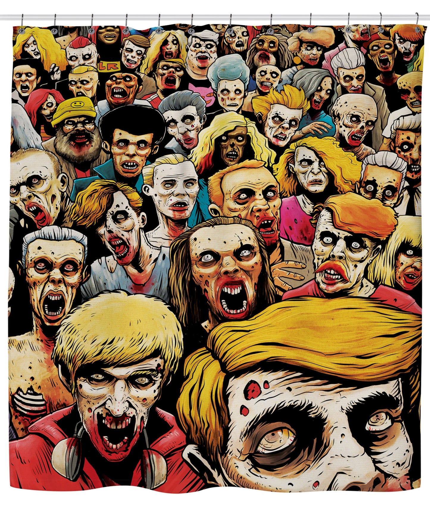 Zombies at the Mall Shower Curtain