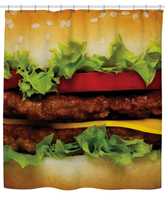 Cheese Burger Shower Curtain