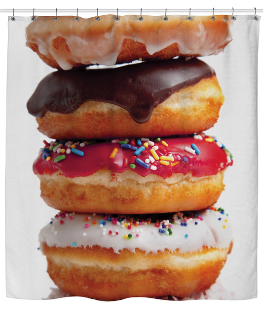 Frosted Donut V2 Shower Curtain
