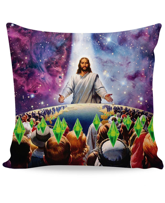 Jesus Died For Your Sims Couch Pillow