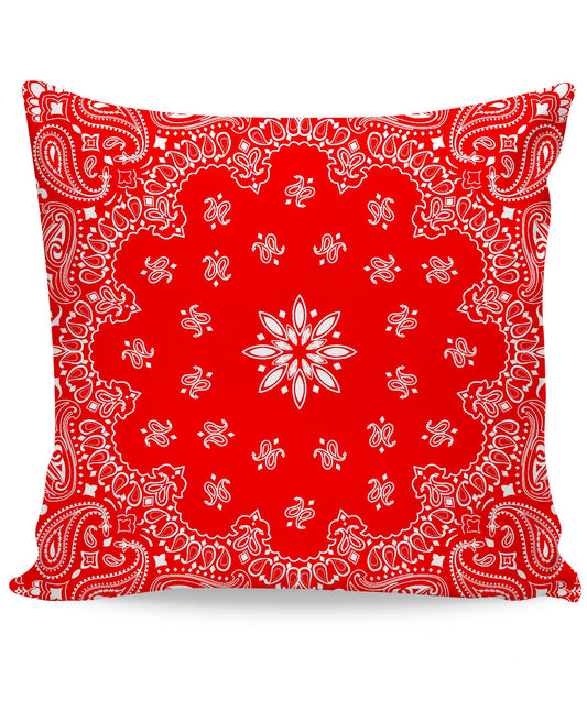 Red Bandana Couch Pillow