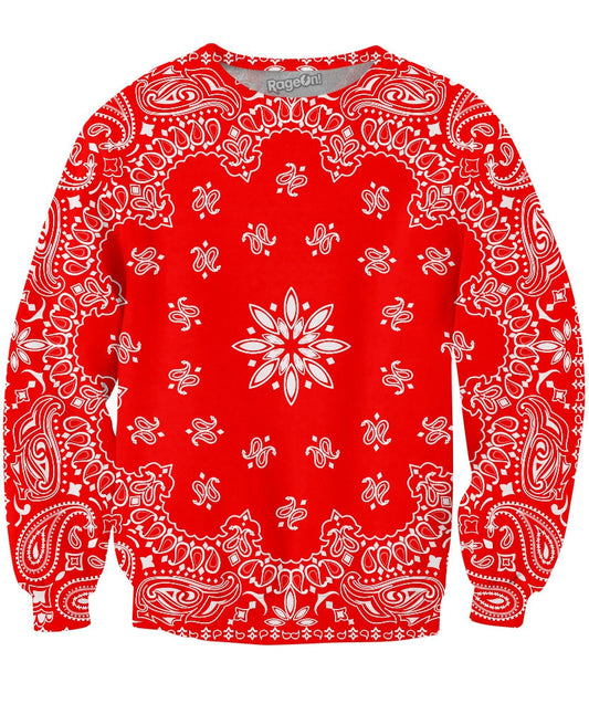 Red Bandana Crewneck Sweatshirt