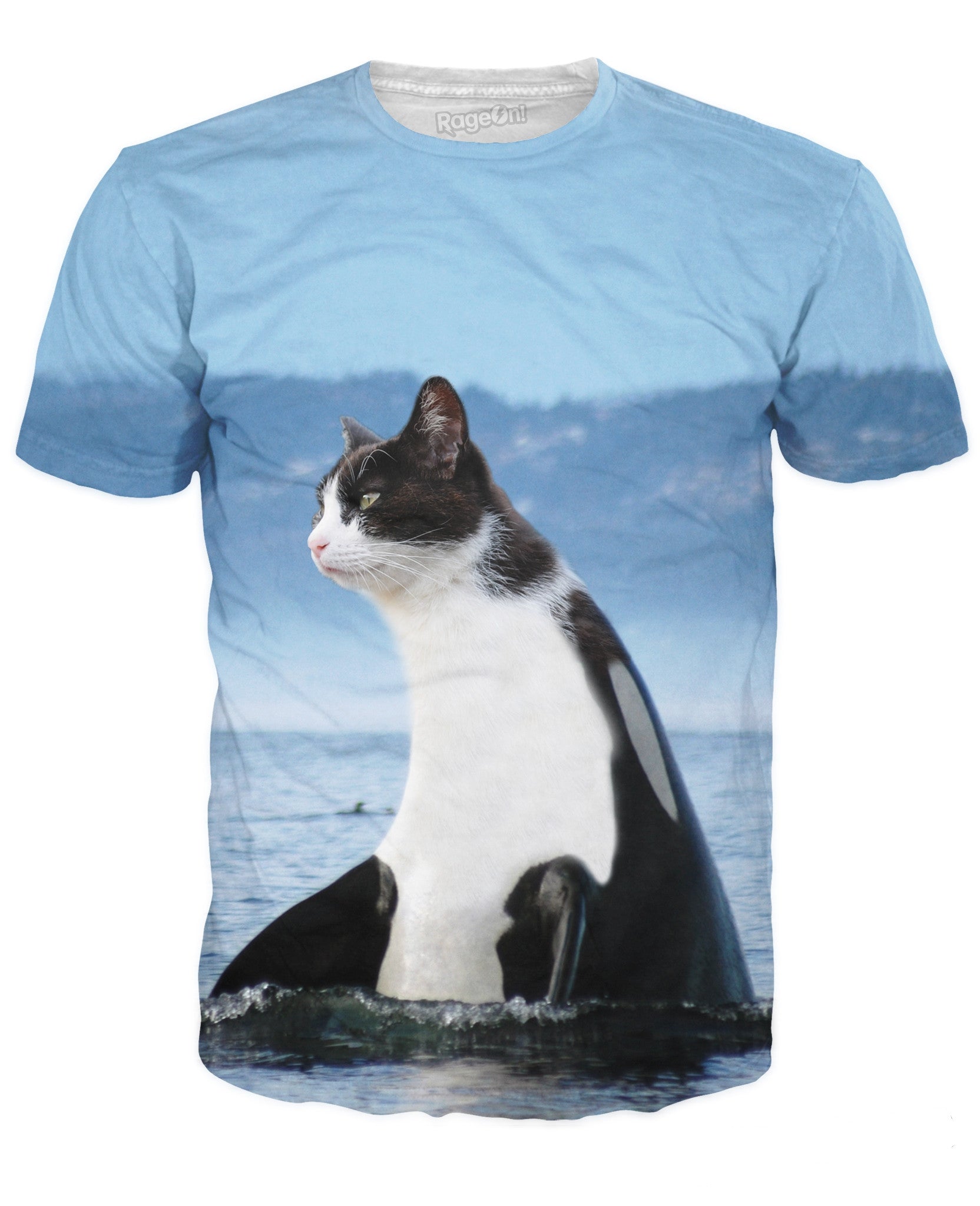 Orca Cat T-Shirt | Graphic Tees | Custom T Shirts | RageJunkie