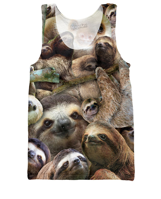 Sloth Collage Tank Top