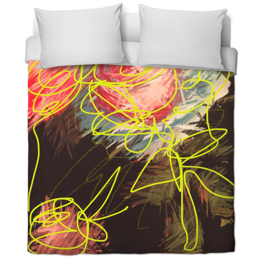 Flowers For Bed Time Duvet Cover