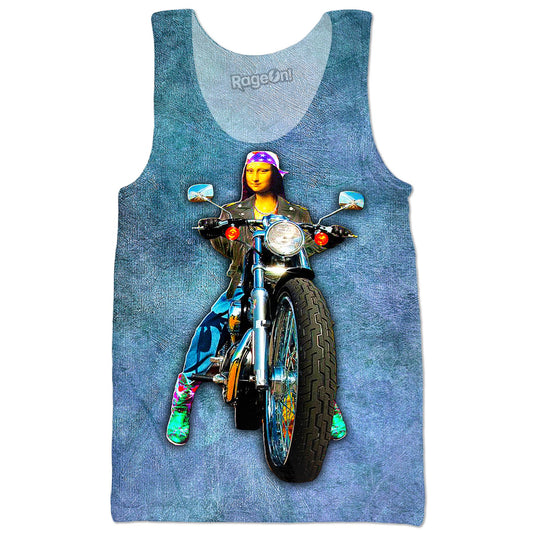 Mona Lisa Motorcycle Tank Top