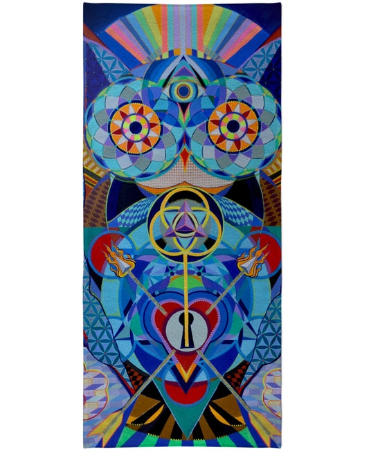 Guardian at the Gate Beach Towel