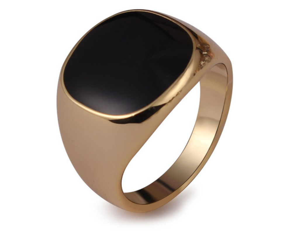 Junky Rings Black Enamel Ring – RageJunkie