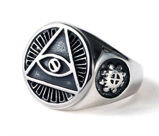 Illuminati Pyramid Ring
