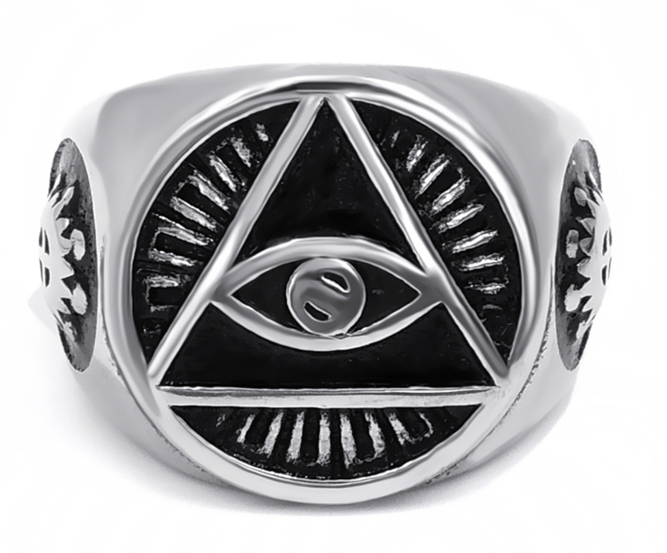 Illuminati Pyramid Ring