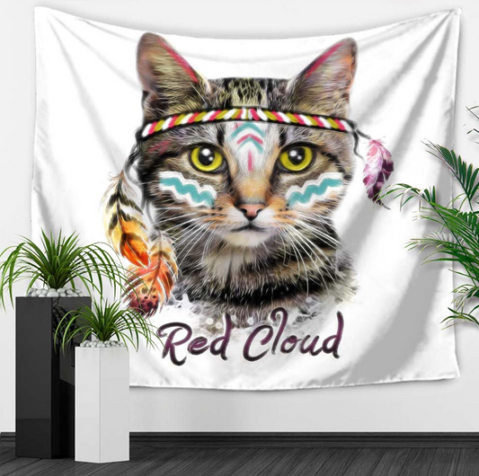 Bohemian Cat Tapestry