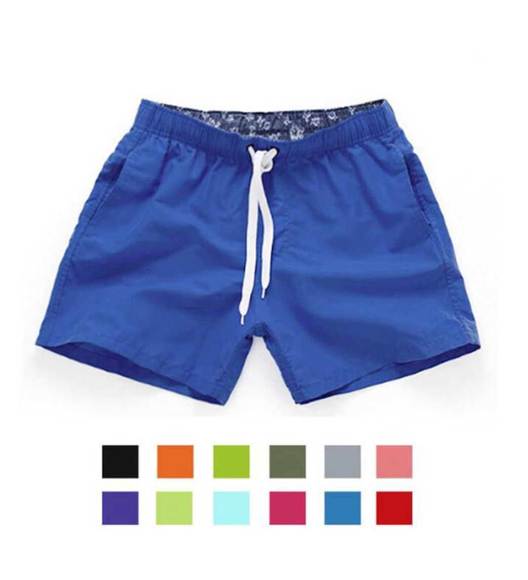 Solid Quick Dry Chubbies Swim Trunks