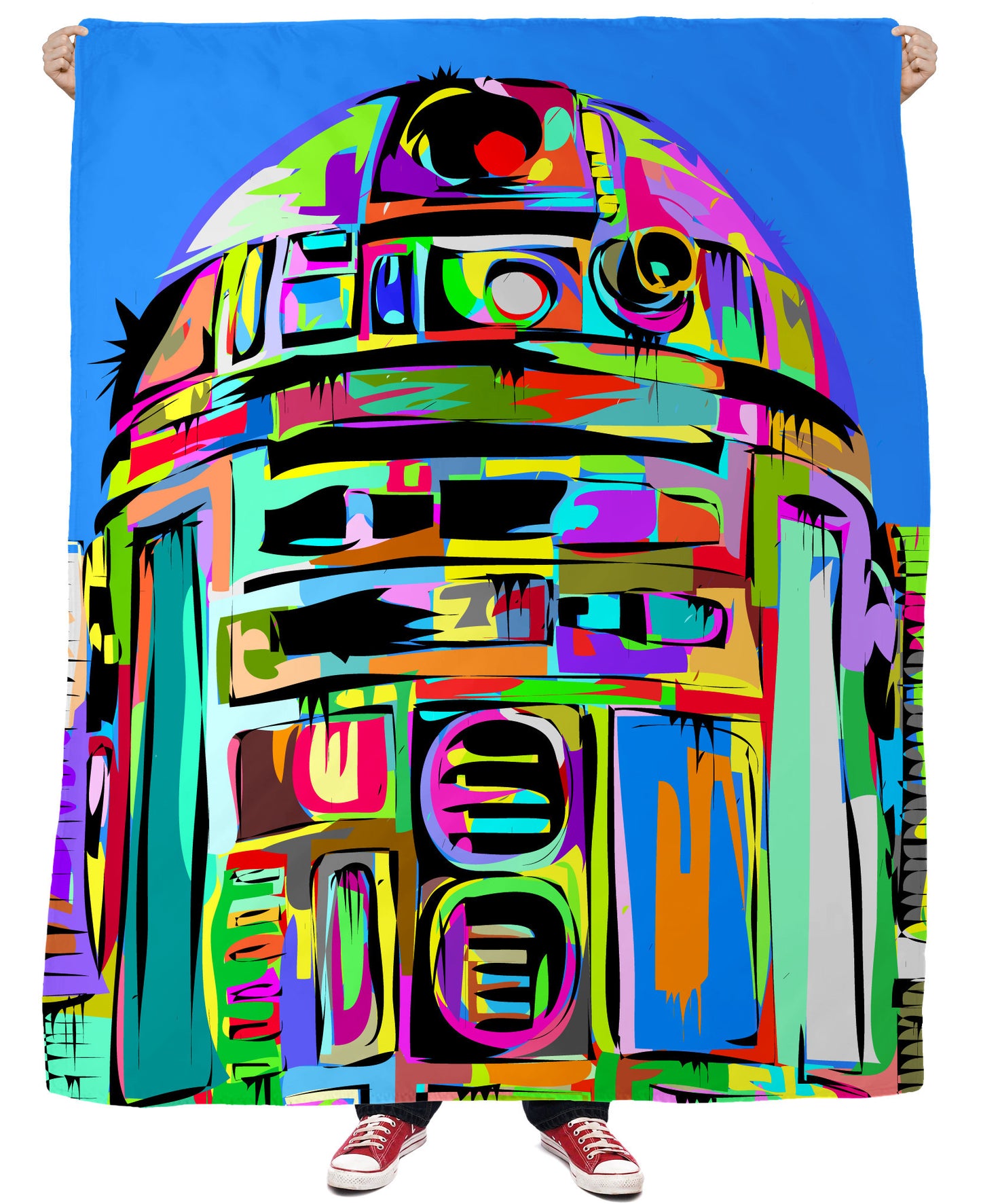 R2D2 Fleece Blanket