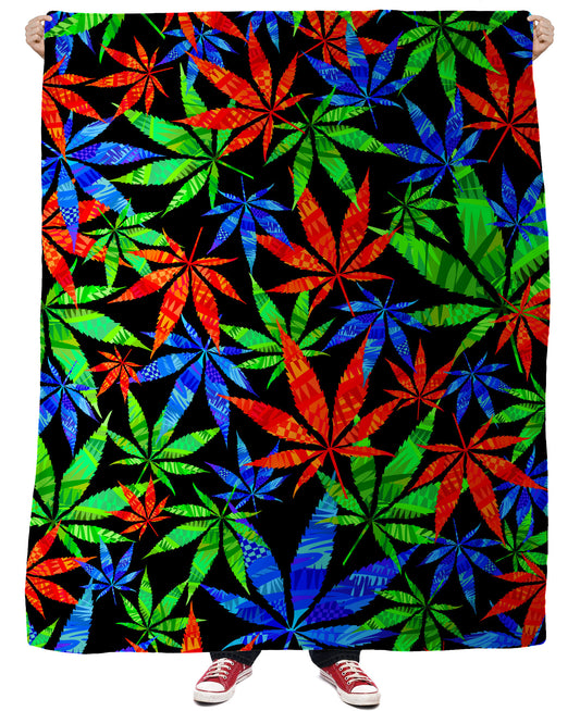 Weeds 3D Fleece Blanket