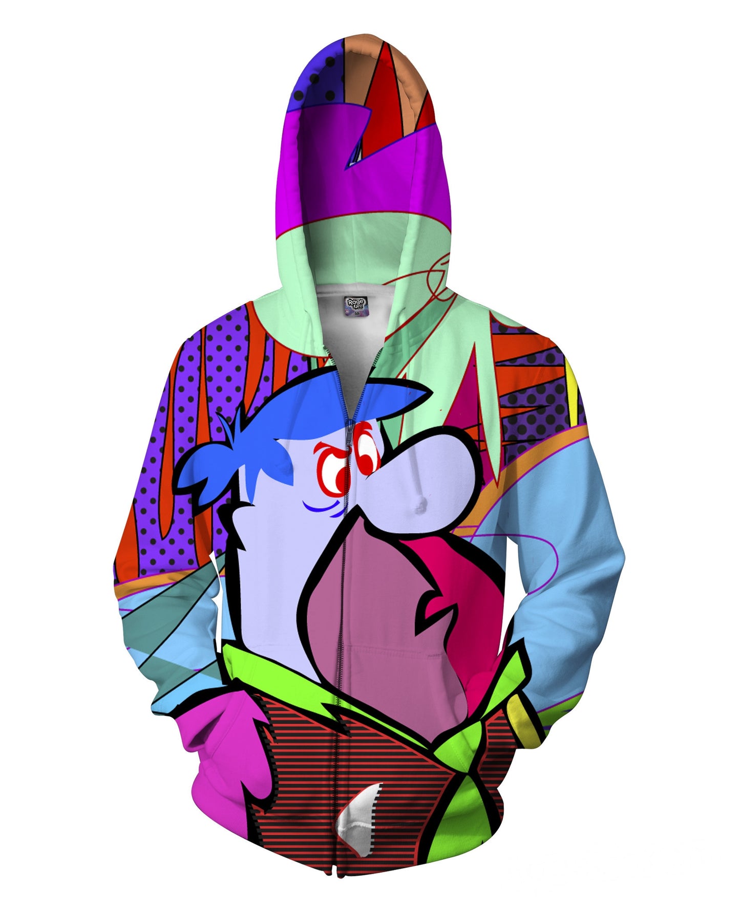 Fred Flintstone Zip-Up Hoodie